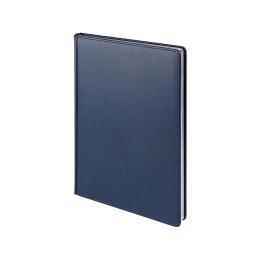 Ежедневник недатированный А4 "Sidney Nebraska", синий (серебряный обрез)
