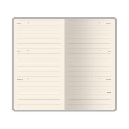 Еженедельник недатированный А6 "Black" с нашивкой, черный