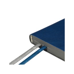 Ежедневник недатированный А5 «Boston», синий (серый обрез)