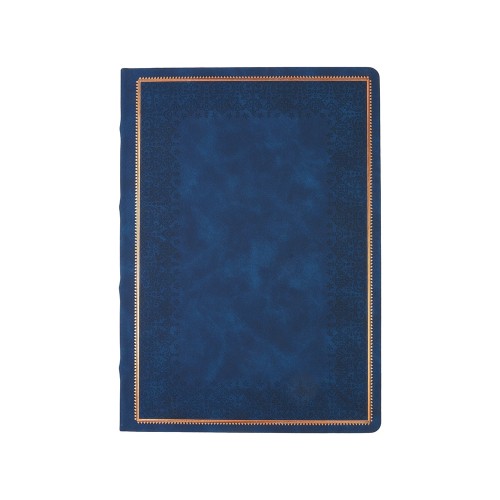 Ежедневник недатированный А4 "Royal", синий с бронзовым срезом