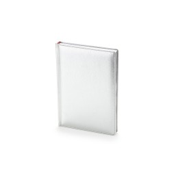 Ежедневник недатированный А5 "Sidney Nebraska", серебристый (серебряный обрез)