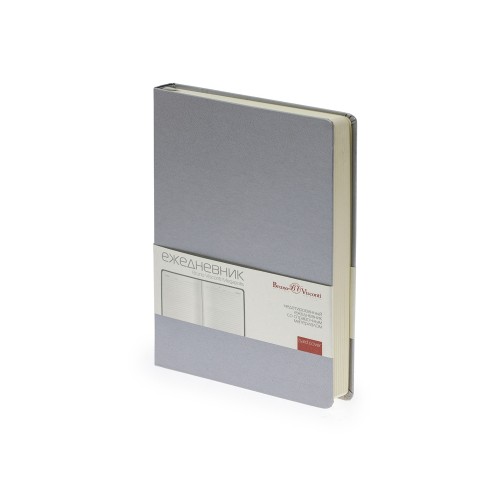 Ежедневник недатированный А5 «Megapolis», серебристый