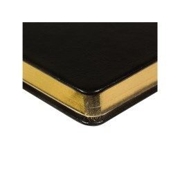 Ежедневник недатированный А5 "Megapolis Nebraska", черный с золотым обрезом