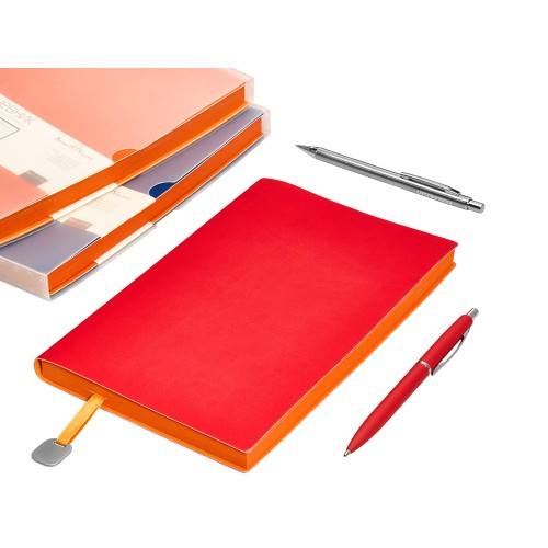 Ежедневник А5 недатированный «Mercury», красный