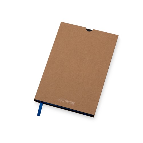 Бизнес блокнот "Bossy" с цветным срезом, твердая обложка, 128 листов, черный и синий