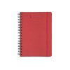 Ежедневник недатированный на гребне А5 "Pragmatic", красный