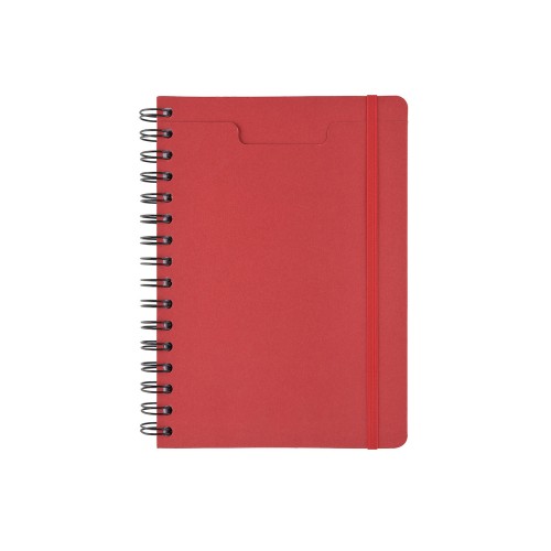 Ежедневник недатированный на гребне А5 "Pragmatic", красный