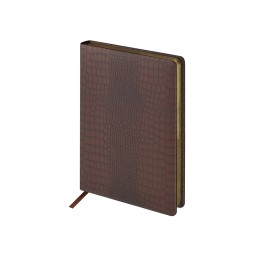 Ежедневник недатированный А5 "Amazonia", коричневый с золотым обрезом