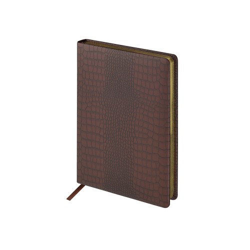 Ежедневник недатированный А5 "Amazonia", коричневый с золотым обрезом