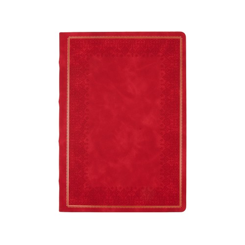 Ежедневник недатированный А4 "Royal", красный с бронзовым срезом