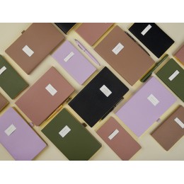 Еженедельник недатированный А6 "Verde" с нашивкой, зеленый