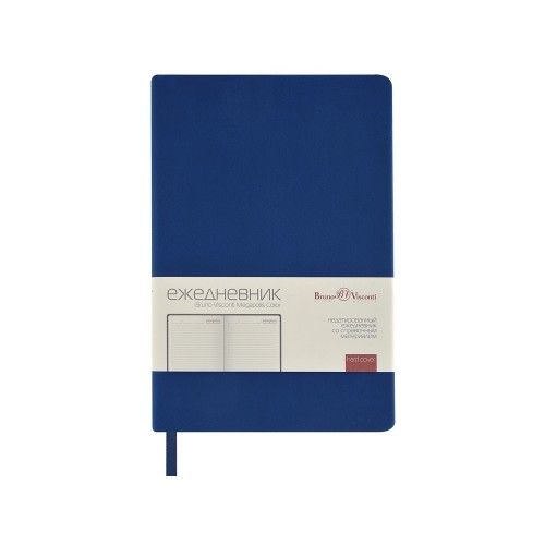 Ежедневник А5 "Megapolis Color" soft-touch, синий (Р)