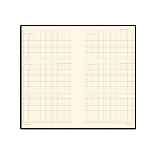 Еженедельник недатированный А6 «Metropol», оранжевый (Р)