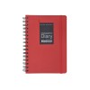 Ежедневник недатированный на гребне А5 "Pragmatic", красный