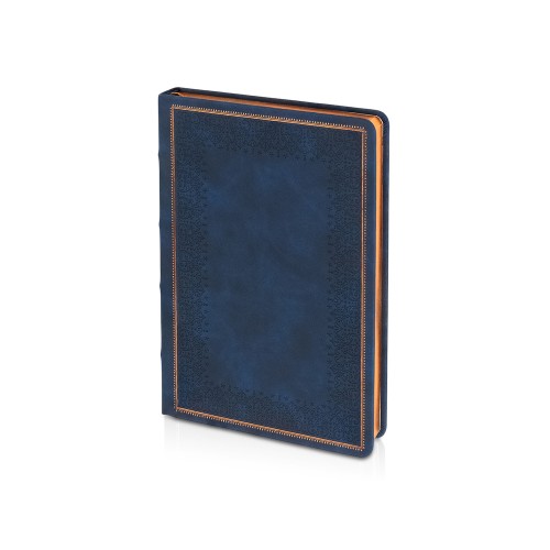 Ежедневник недатированный А5 "Royal", синий с бронзовым срезом
