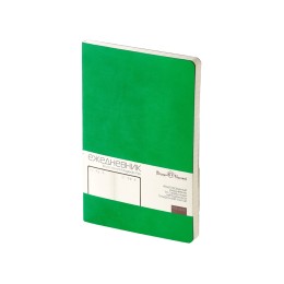 Ежедневник А5 недатированный «Megapolis Velvet Flex», зеленый флуор