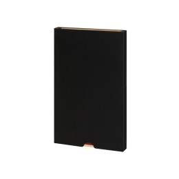 Ежедневник недатированный A5 «Chelsea», черный (золотистый кант и срез)