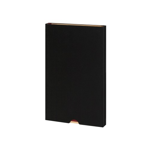 Ежедневник недатированный A5 «Chelsea», черный (золотистый кант и срез)