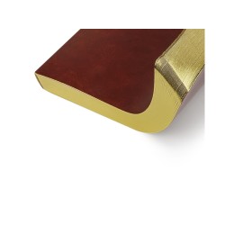 Ежедневник недатированный А5 "Megapolis Nebraska Flex", коричневый с золотым обрезом