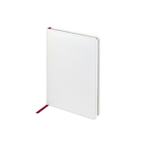 Ежедневник недатированный А5 "Sidney Nebraska", белый (серебряный обрез)