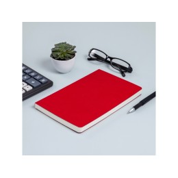 Ежедневник А5 недатированный «Megapolis Velvet Flex», красный