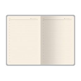 Ежедневник недатированный А5 "Boston", черный (бирюзовый обрез)