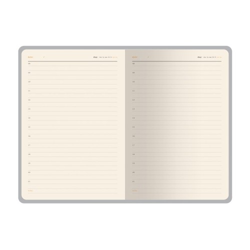 Ежедневник недатированный А5 "Boston", черный (бирюзовый обрез)