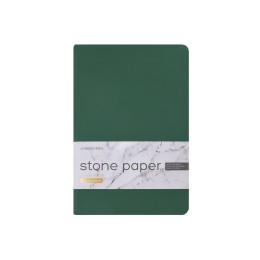 Ежедневник с каменной бумагой недатированный А5 "Carrara", зеленый