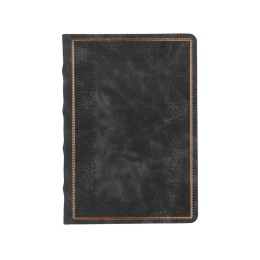 Ежедневник недатированный А5 "Royal", черный с бронзовым срезом