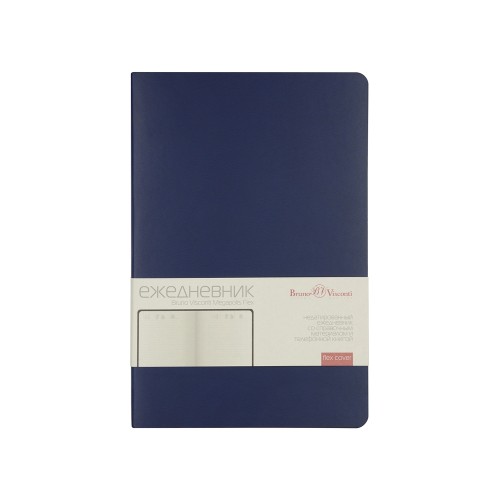 Ежедневник А5 недатированный «Megapolis Velvet Flex», темно-синий