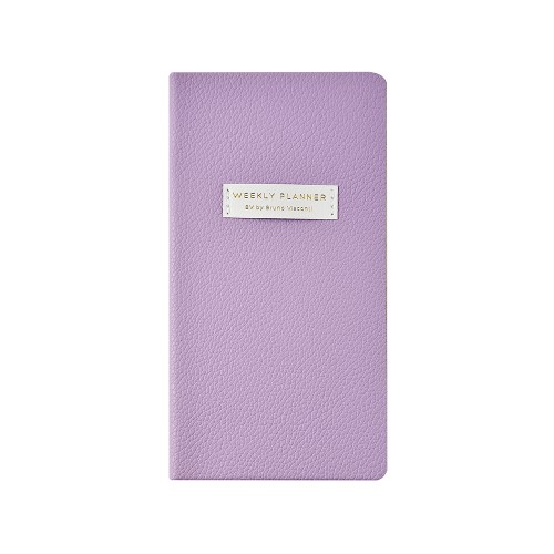 Еженедельник недатированный А6 "Zefir"с нашивкой, сиреневый