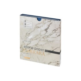 Еженедельник с каменной бумагой А5+ "Carrara", темно-синий