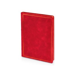 Ежедневник недатированный А4 "Royal", красный с бронзовым срезом