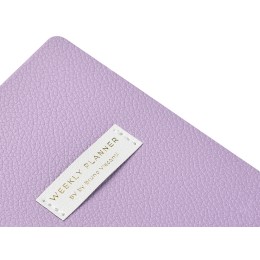 Еженедельник недатированный А6 "Zefir"с нашивкой, сиреневый