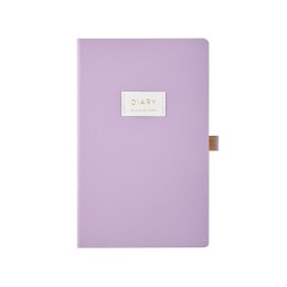 Ежедневник недатированный А5 "Zefir" с нашивкой, сиреневый