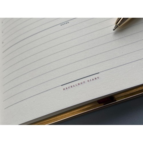 Ежедневник недатированный A5 «Chelsea», черный (золотистый кант и срез)