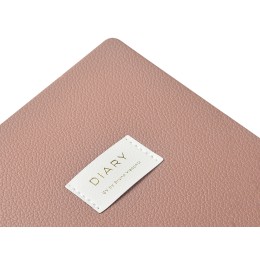 Ежедневник недатированный А5 "Morandi. Пыльная роза" с нашивкой, пыльно-розовый