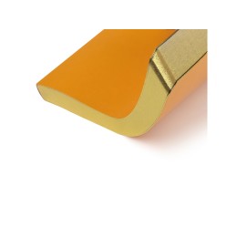 Ежедневник недатированный А5 "Megapolis Nebraska Flex", оранжевый с золотым обрезом