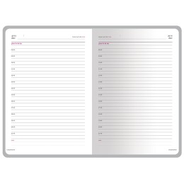 Ежедневник недатированный А6+ "Megapolis Color", красный