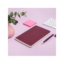 Ежедневник А5 недатированный «Megapolis Velvet Flex», бордовый