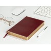 Ежедневник А5 недатированный «Chelsea», бордовый (золотистый кант и срез)