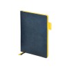 Ежедневник недатированный А5 "Boston", темно-синий (желтый обрез)