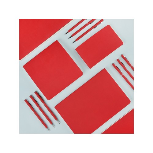 Ежедневник А5 недатированный «Megapolis Velvet Flex», красный