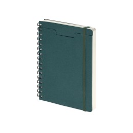 Ежедневник недатированный на гребне А5 "Pragmatic", темно-зеленый