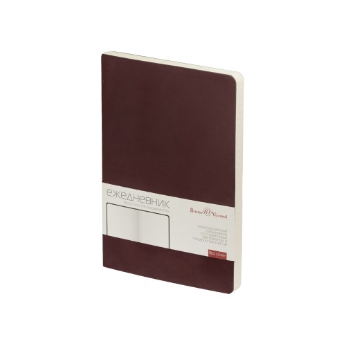 Ежедневник А5 недатированный «Megapolis Velvet Flex», коричневый