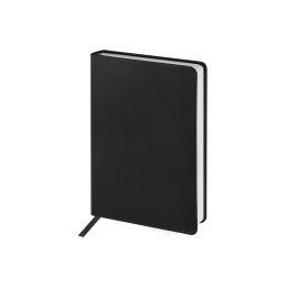 Ежедневник с каменной бумагой недатированный А5 "Carrara", черный