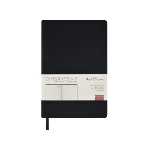 Ежедневник А5 "Megapolis Color" soft-touch, черный