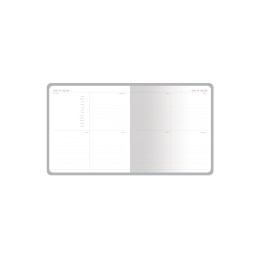 Еженедельник с каменной бумагой А5+ "Carrara", серый