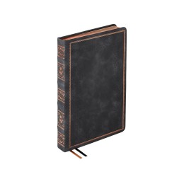 Ежедневник недатированный А5 "Royal", черный с бронзовым срезом