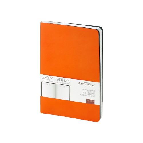 Ежедневник А5 недатированный «Megapolis Velvet Flex», оранжевый